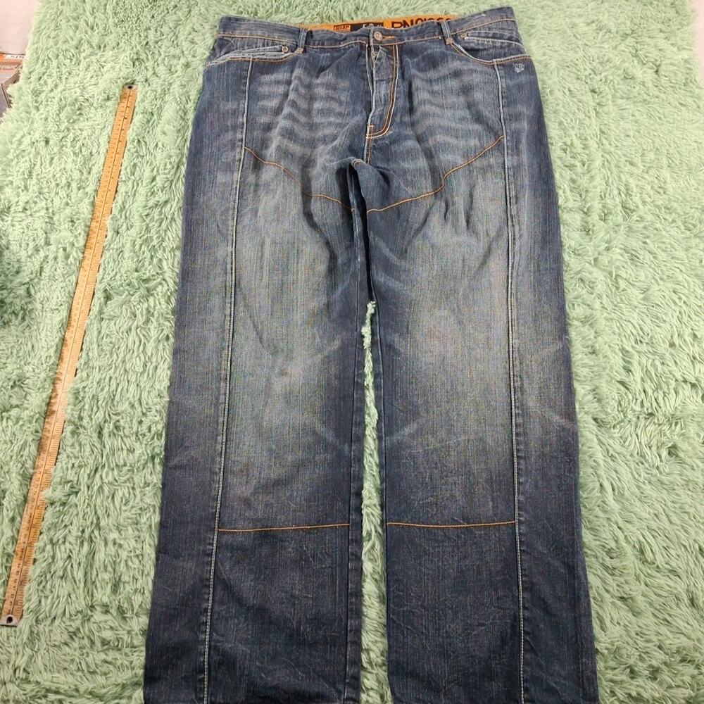 Asap Akademiks Jeans Wide Leg Baggy 42x32 Dark Fade Skater Hip Hop Y2k